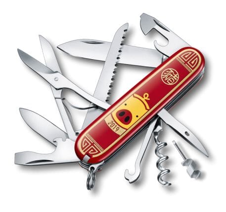 Offiziersmesser, Huntsman Year of the Pig 2019 | 91 mm | rot - Bild 1